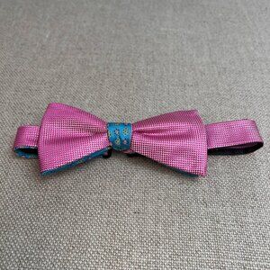 Stafford Bow Tie Men Adjust Floral Geometric Pattern Hand Made Work Party Core